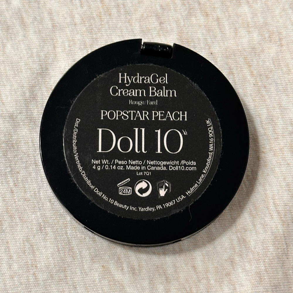 COPY - Doll 10 Hydra gel Cream balm - Pop Star  peach 0.14oz.       New in cont… - Picture 3 of 3